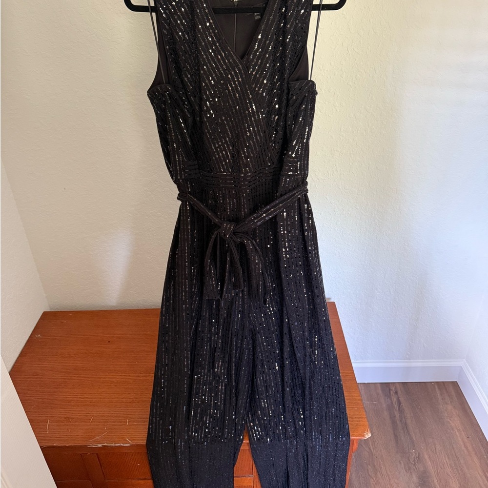 Lane Bryant 22/24 Black Sequin Jumpsuit